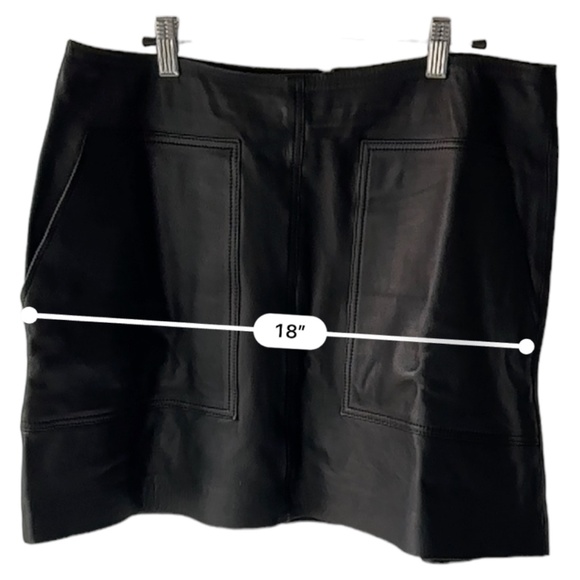 Genuine Leather French Mini Skirt - Picture 8 of 9